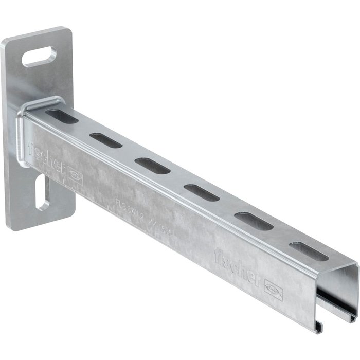 Console de rail de supportage ALK - Hauteur 37 mm - Longueur 450 mm - Fischer