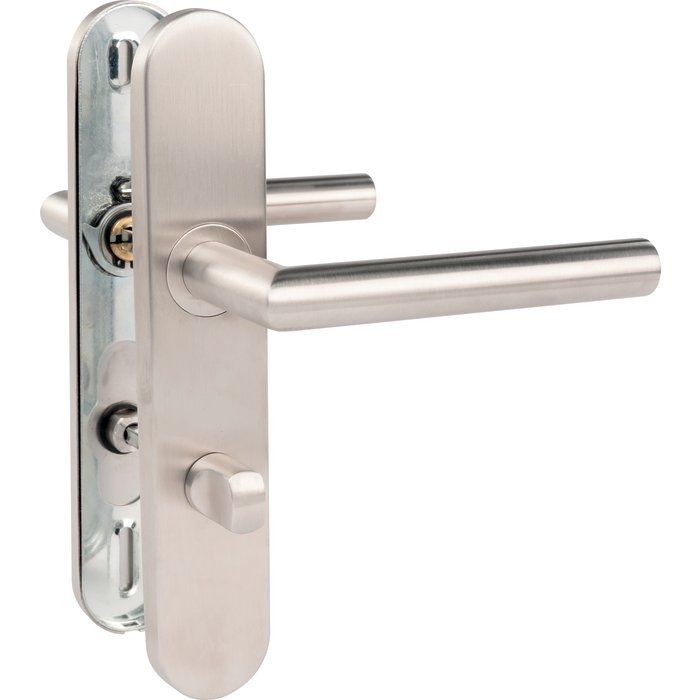 Poignée De Porte Chromée En Acier L - Pour Chambre, Style Béquille, Fabrication Française