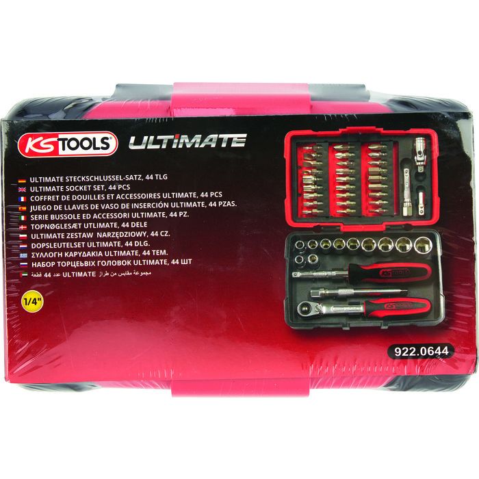 Coffret douilles et accessoires ULTIMATE, ¼, 27pcs - Kstools