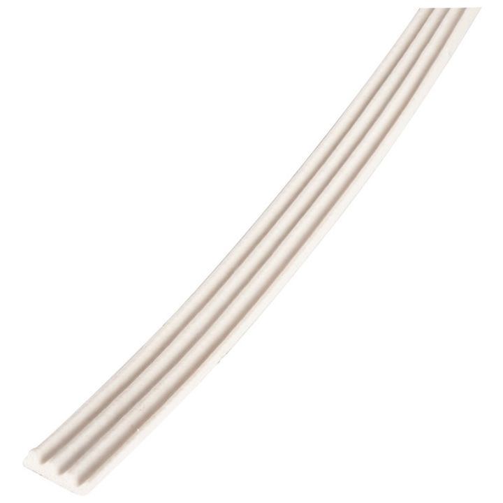 Joint adhésif nervuré blanc - longueur 7,5 m - Caoutchouc - Ellen