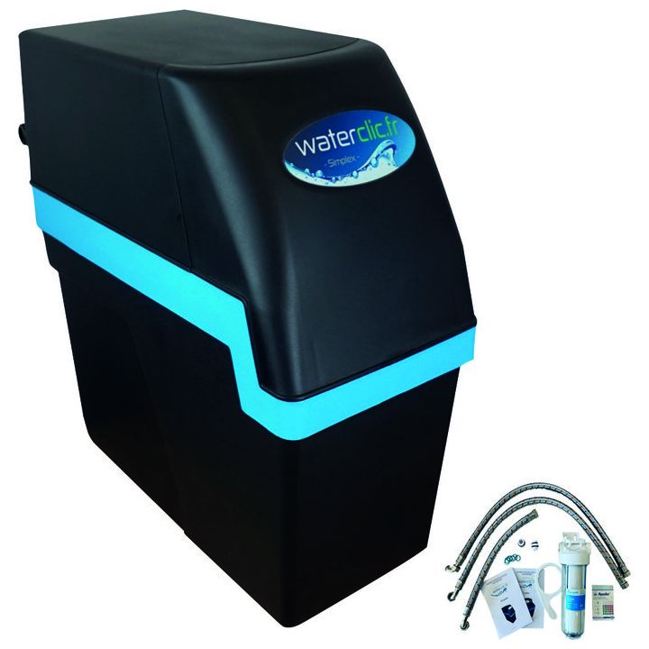 Adoucisseur d'eau sans électricité - Sigma - 3,2 litres - Avec kit  d'installation inclus - Waterclic