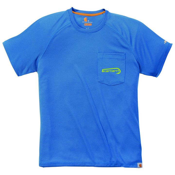T-shirt homme bleu - Fishing - Taille M - Carhartt