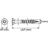 Fischer - Vis à Bois PowerFast 3.5 X 40 Tête Fraisée. Empreinte TX. Inox A2. Filetage Partiel/Boite De 200
