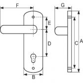 Poignée De Porte Intérieure Coulissante Droite - Pour Renault Master MK3 Opel Movano - Noire