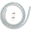 Tuyau en caoutchouc blanc - 1 m - Eurogaz