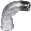 Raccord fonte galva coudé 90° à visser - MF 3/8" - Grand rayon - N° 1 - Atusa