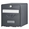 Boîte aux lettres individuelle double face - Gris anthracite - Clapet aluminium - BALnéaire - BURG-WÄCHTER
