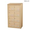 Bloc 8 boîtes aux lettres collectives extérieur mural - Modèle 2 x 4 - Beige - Leabox.com
