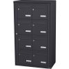 Bloc 8 boîtes aux lettres collectives extérieur encastré - Modèle 2 x 4 - Gris anthracite - Leabox.com