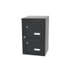 Bloc 2 boîtes aux lettres collectives extérieur mural - Modèle 1 x 2 - Gris anthracite - Leabox.com