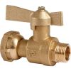 Robinet d'arrêt à boisseau sphérique - M 3/4" - F 3/4" - Avant et après compteur - Comisa