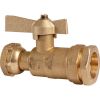 Robinet d'arrêt à boisseau sphérique - F 1" - Ø 32 mm - Avant et après compteur d'eau - Pour tube PE - Comisa
