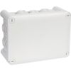 Boîte grise rectangulaire - 180 x 140 mm - 10 embouts - Couvercle vis 1/4 de tour - Plexo - Legrand