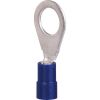 Cosses PVC bleu à anneau pré-isolée à sertir - Ø tête 15 x 8,3 mm - Section 1,5 - 2,5 mm² - Vendu par 100 - Klauke