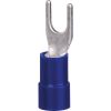 Cosses PVC bleu à fourche pré-isolée à sertir - Ø tête 6,6 x 4,2 mm - Section 1,5 - 2,5 mm² - Vendu par 100 - Klauke