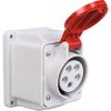 Socle de prise en saillie à 10° protégée - 16 A - 400 V  - Gewiss