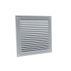 Grille d'aération à auvent aluminium anodisé - Forme carrée - 100 x 100 mm - Anjos