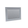 Grille d'aération à auvent aluminium anodisé - Forme rectangulaire - 200 x 100 mm - Anjos