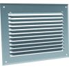 Grille d'aération à auvent aluminium anodisé - Forme rectangulaire - 300 x 100 mm - Anjos