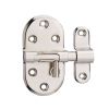 Targette en acier nickelé 40 mm - Pêne rond coulissant Ø 9 mm - Thirard