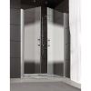 Porte de douche battante Saloon Jazz Plus - 200 x 80 cm - Verre dépoli dégradé - Leda