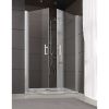 Porte de douche battante - 100 cm - Verre transparent-  Saloon Jazz Plus - Leda
