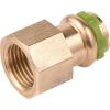 Raccord laiton droit à sertir - F 3/8" - Ø 12 mm - Aalberts