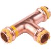 Raccord cuivre gaz en T à sertir - Femelle - Ø 16 mm - Aalberts