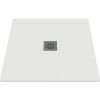 Receveur de douche extra plat - Diamant - Créazur 80 x 80 cm - Blanc effet ardoise