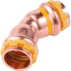 Raccord cuivre gaz coudé 45° à sertir - Femelle - Ø 16 mm - Aalberts