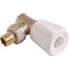 Robinet de radiateur équerre à visser - F 3/8" - Simple réglage - Comap