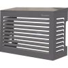 Cache clim extérieure gris anthracite TS Cover - Toit incliné 5° - 90 x 70 x 50 cm - Technosystemi