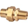Raccord gaz 3 pièces droit - Spécial gaz naturel - Tube cuivre Ø 18 mm - F 1/2" - Banides et Debeaurain