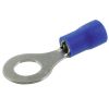 Cosse pré-isolée à plage ronde - Bleu - 6,5 mm - Vendu par 10 - Dhome