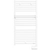 Sèche-serviettes électrique blanc brillant - 500 W - 500 x 966 mm - 2012 - Atlantic