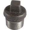 Bouchon fonte noire à collerette à visser - M 3/8" - N° 290 - Atusa