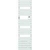Sèche-serviettes électrique connecté étroit blanc avec soufflerie - 750 + 1000 W - 456 x 1702 mm - Adélis - Atlantic