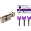 Cylindre à bouton Classic Pro - Laiton nickelé - Haute sûreté - Longueur 40 x B31 mm - Mul-T-lock