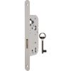 Serrure à larder laqué blanc pêne dormant seul - Clé L - Axe à 40 mm - Eco + - Thirard