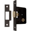 Serrure à larder noire gauche à fouillot - Bec de canne - Petits coffres - JPM