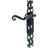 Poignée de porte sur plaque noir - Clé L - Indre - Brionne