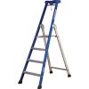 Escabeau aluminium laqué MP 4 marches - Hauteur d’accès 2,90 m - Longueur repliée 1,75 m - Duarib
