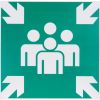 Panneaux d'évacuation - secours - point de rassemblement - Novap