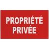 Panneau de signalisation rectangulaire - Propriété privée - Novap