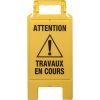 Chevalet pliable de signalisation - Tavaux en cours - Novap