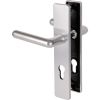 Poignée de porte sur plaque argent - Clé I - Golf - Vachette
