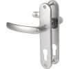 Poignée de porte sur plaque argent - Clé I - Budget - Vachette
