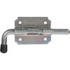 Verrou pistolet zingué blanc - 90 x 60 x 2 mm - Jardinier massard