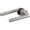 Poignée de porte sur rosace inox mat - Bec de cane - EsT.ZG 21 - Normbau