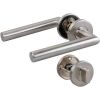Poignée de porte sur rosace inox mat - Condamnation à voyant - EsT.ZG 21 - Normbau